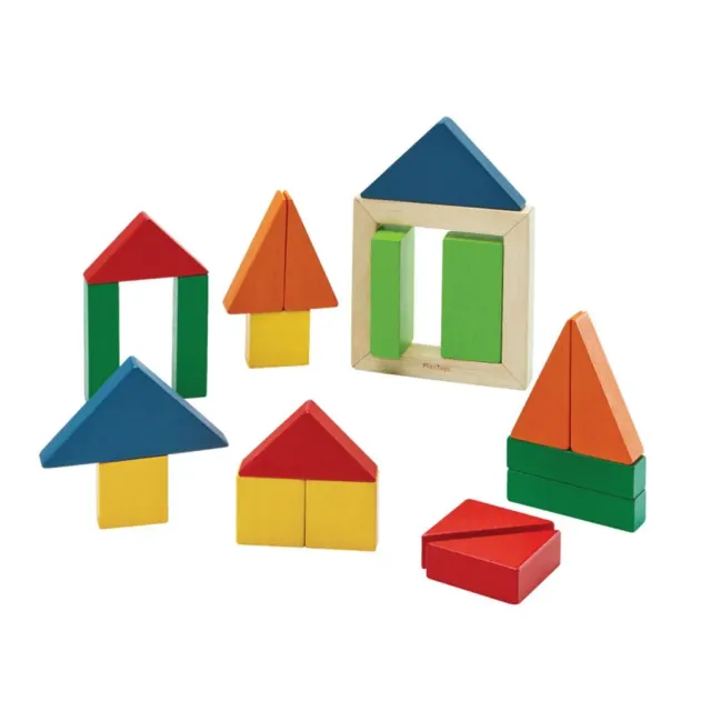 PlanToys Unit Plus Fraction Blocks jeu blocs bois 20 pièces