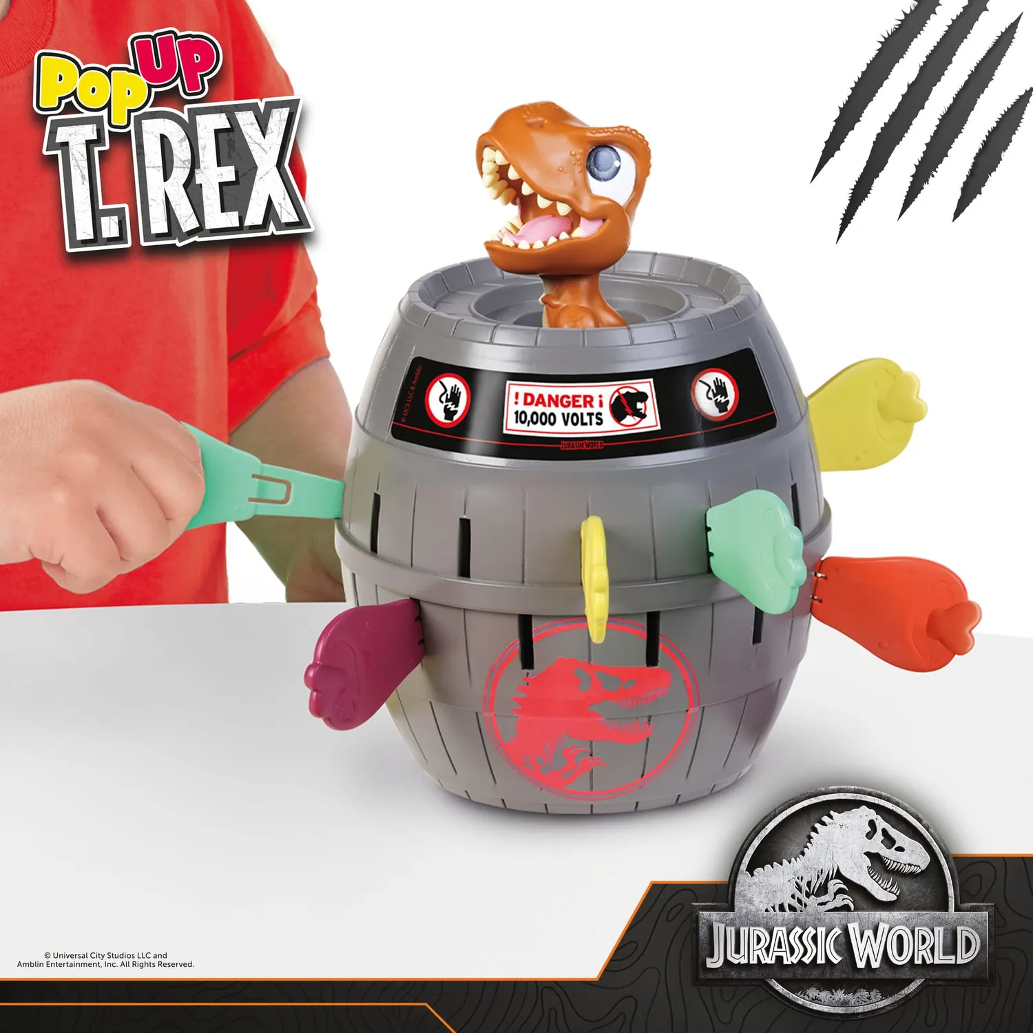 Tomy Pop T-Rex jeu société dinosaure 2-4 joueurs 4 ans