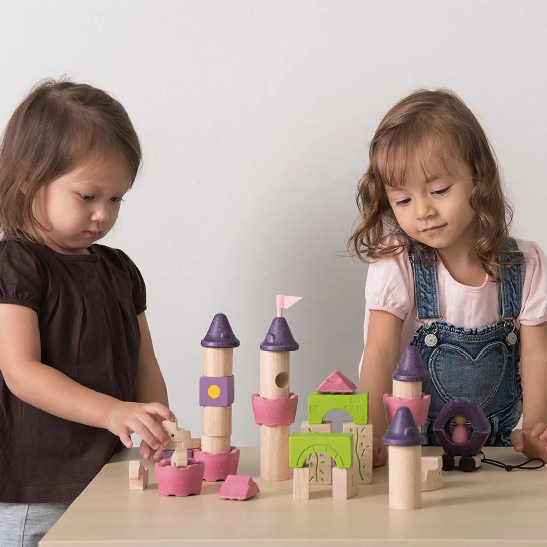 PlanToys Fairy Tale Blocks blocs conte bois 35 pièces