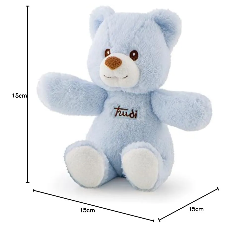 Trudi Baby Cremino 18125 doudou musical ours bleu turquoise S
