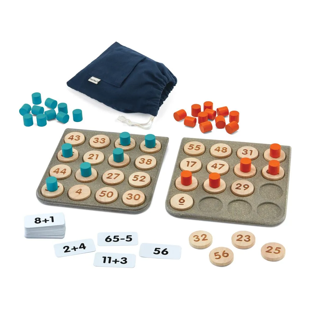 PlanToys Math Bingo jeu bingo maths bois 3 ans