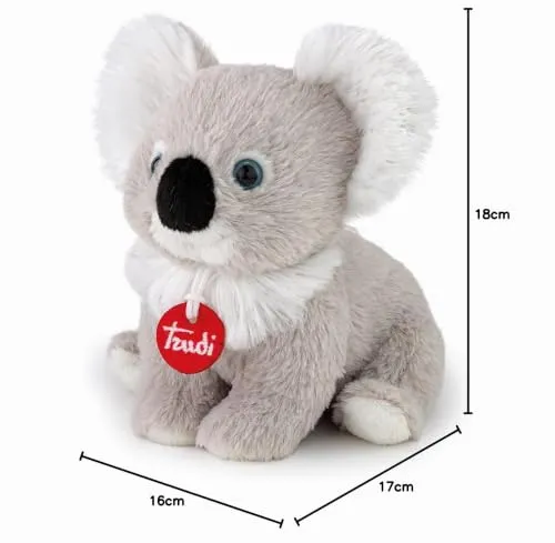 Trudi Puppies TUDO0000 peluche koala taille S 18 cm fourrure longue