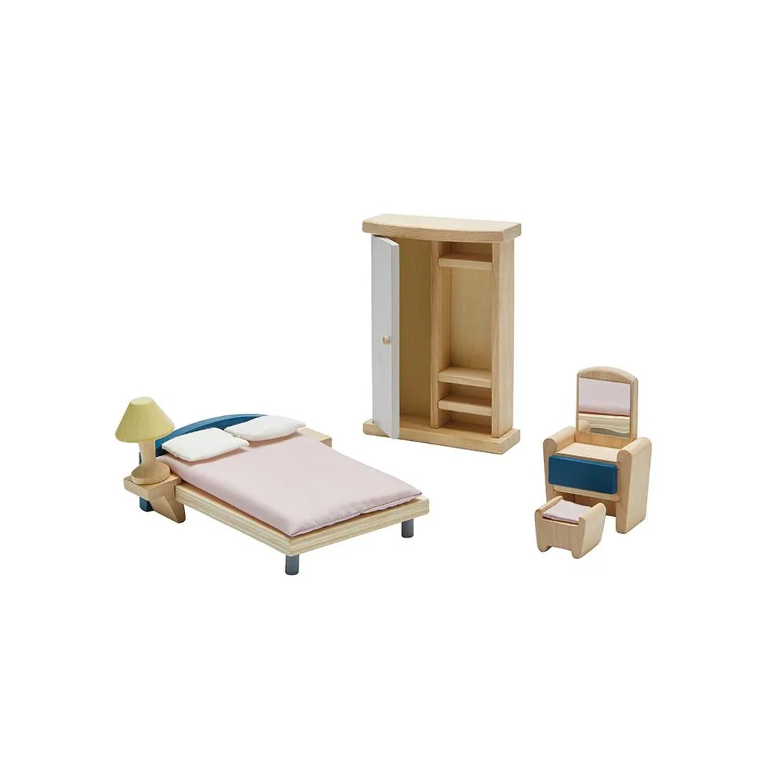 PlanToys Bedroom Orchard meubles chambre maison poupée 1:12