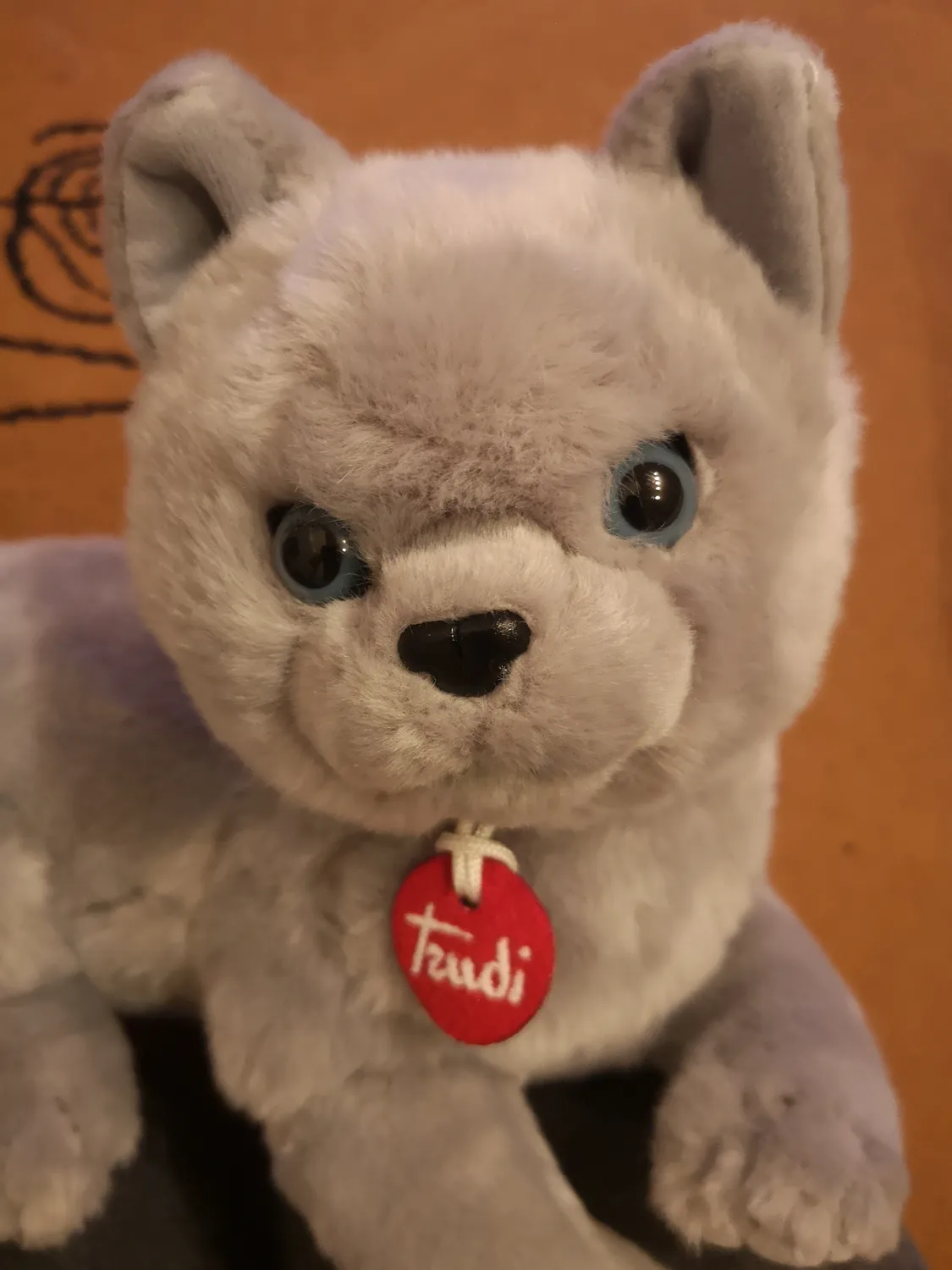 Trudi Celestino 21039 peluche chat gris M 44 cm