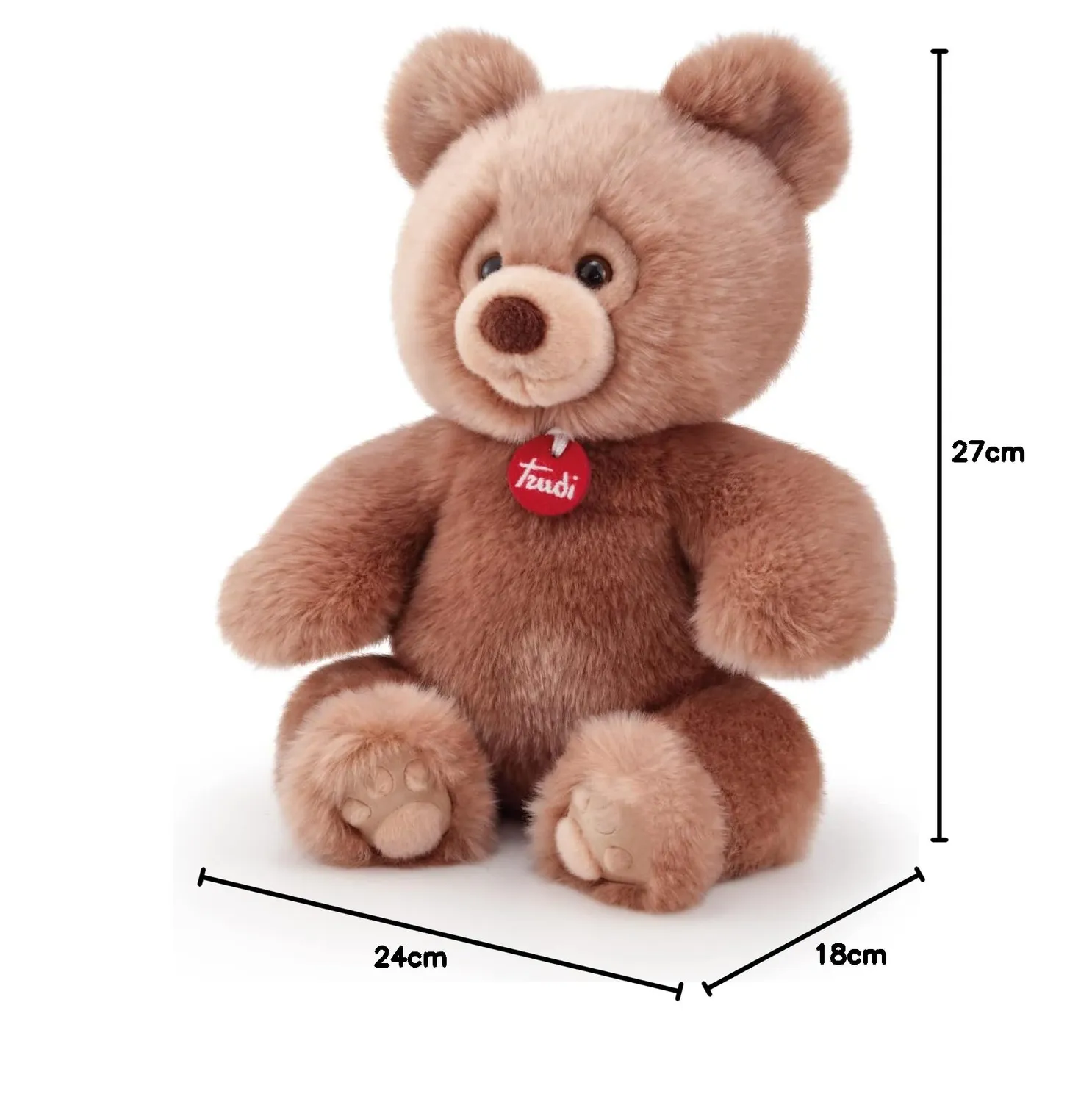 Trudi Brando 25626 ours en peluche brun taille M