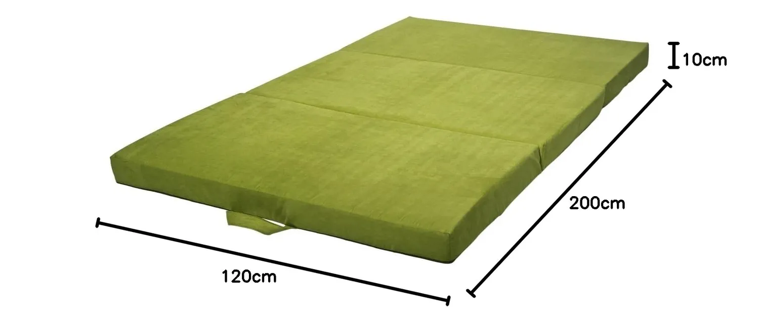 Velinda matelas touristique pliant vert 120x200x10cm