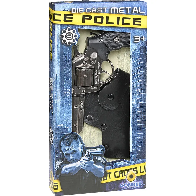 Gonher Police Set pistolet jouet 8 coups