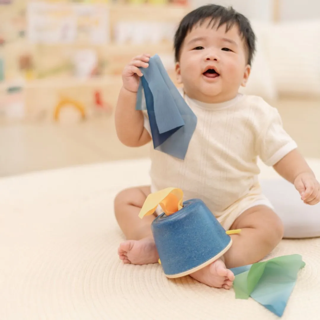 PlanToys Baby Tissue Box boîte mouchoirs bois
