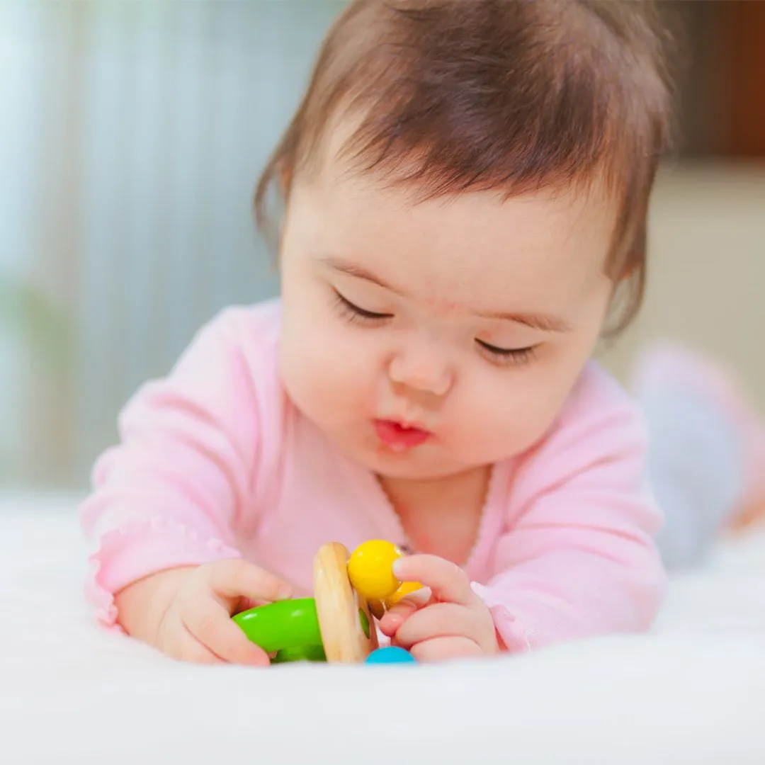 PlanToys Bell Rattle hochet clochette bébé bois