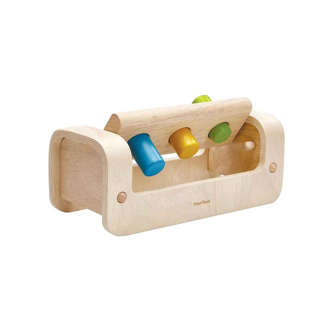 PlanToys Pounding Bench banc à marteler bois 12 mois