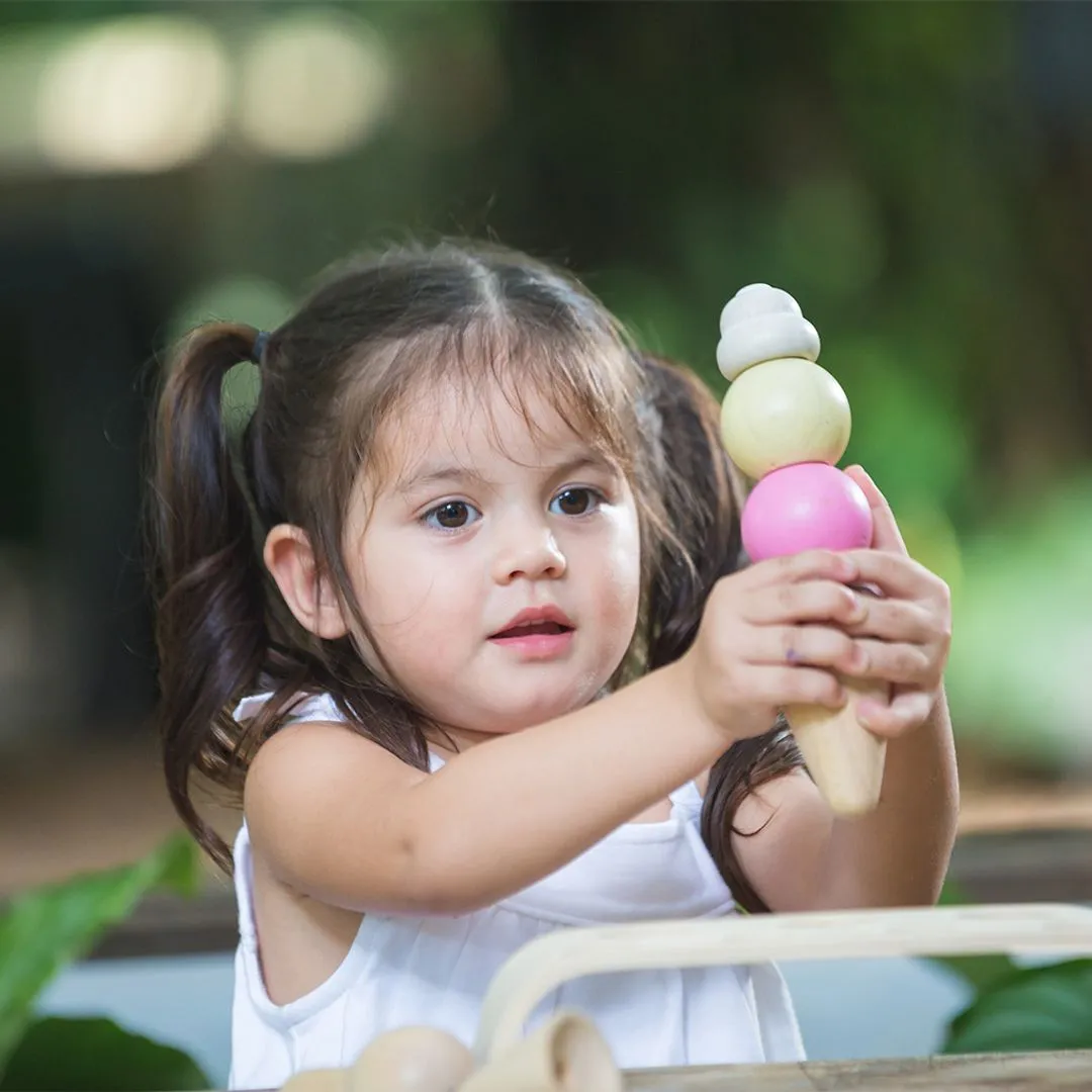 PlanToys Ice Cream Set dinette glaces bois dès 2 ans
