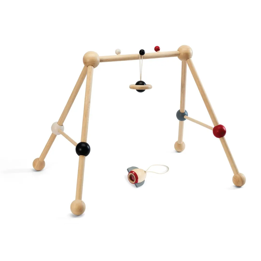 PlanToys Play Gym arche d’éveil contraste bois