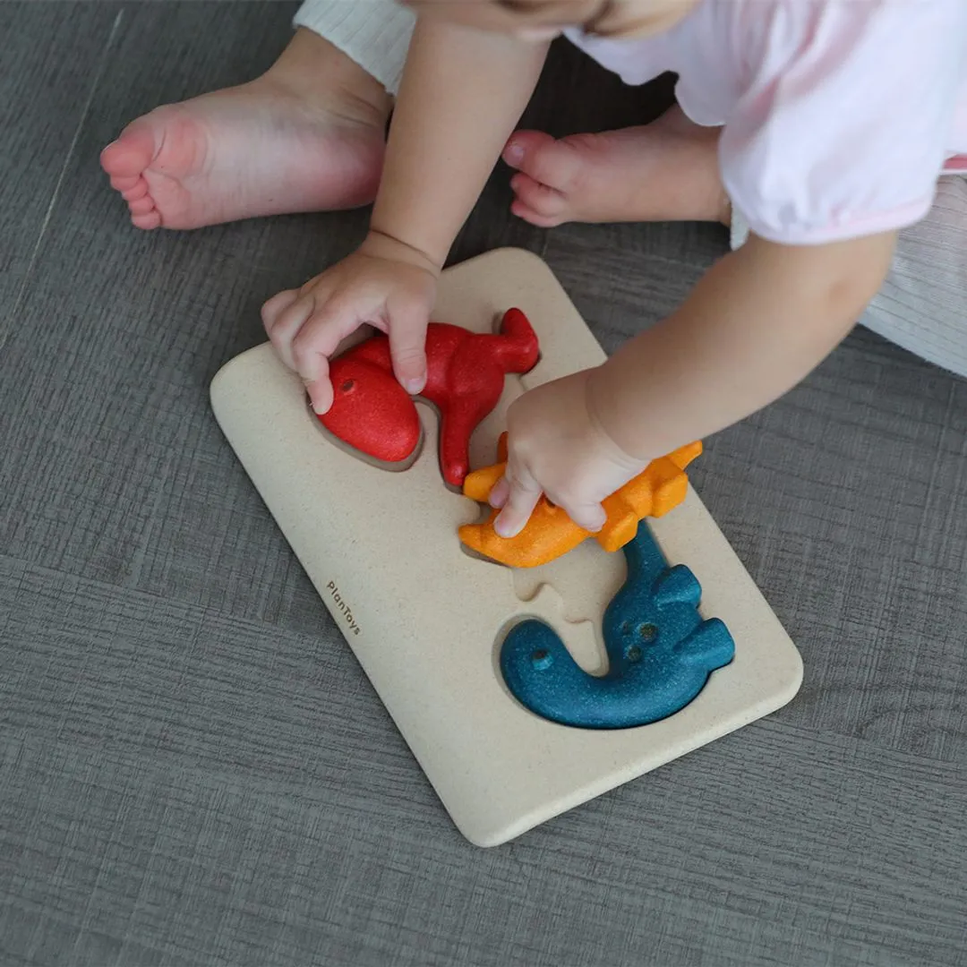 PlanToys Dino Puzzle puzzle dinosaures bois 18 mois