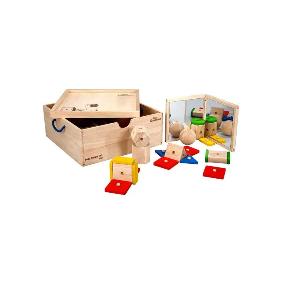 PlanToys PlanEducation Solides Géométriques set bois