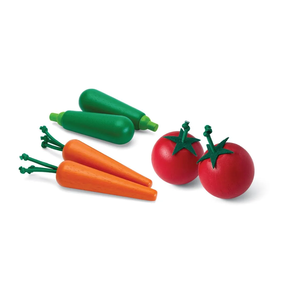 PlanToys Fresh Produce Set B dinette 6 legumes bois