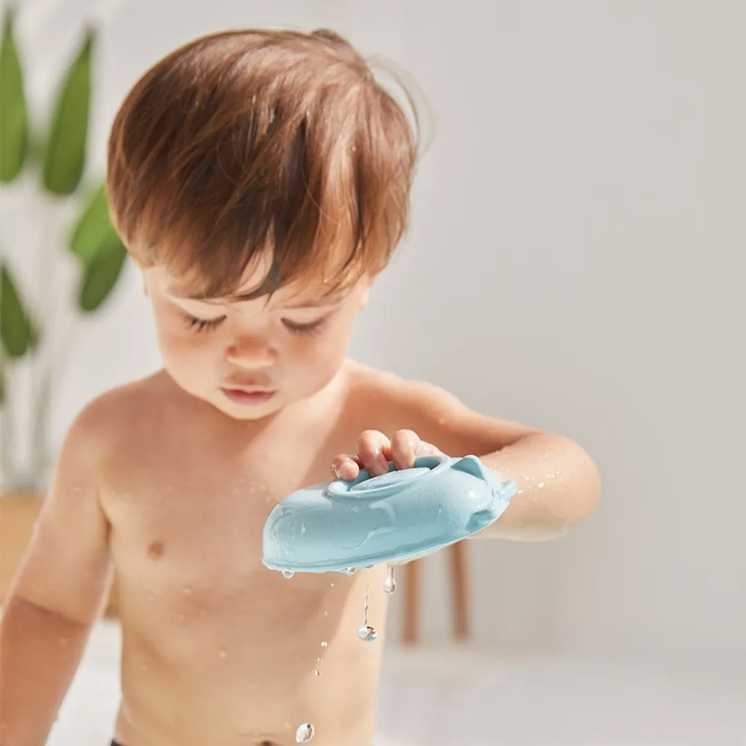 PlanToys Convertible Boat bateau de bain bleu pastel 2 en 1