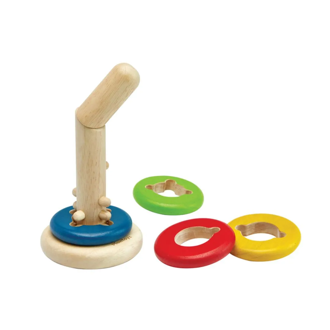 PlanToys Twist & Sort puzzle bois 4 pièces à visser