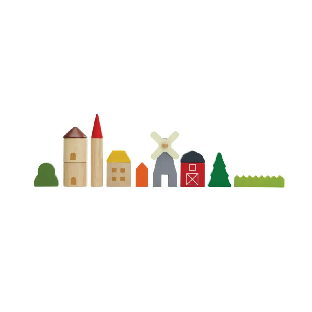 PlanToys Countryside Blocks cubes campagne 45 pièces
