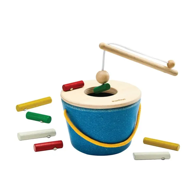PlanToys Jeu de pêche magnétique bois 10 pièces