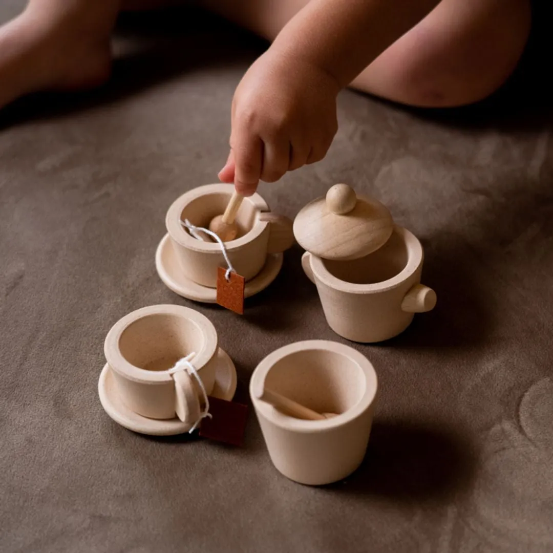 PlanToys Tea Set dinette thé bois 11 pièces