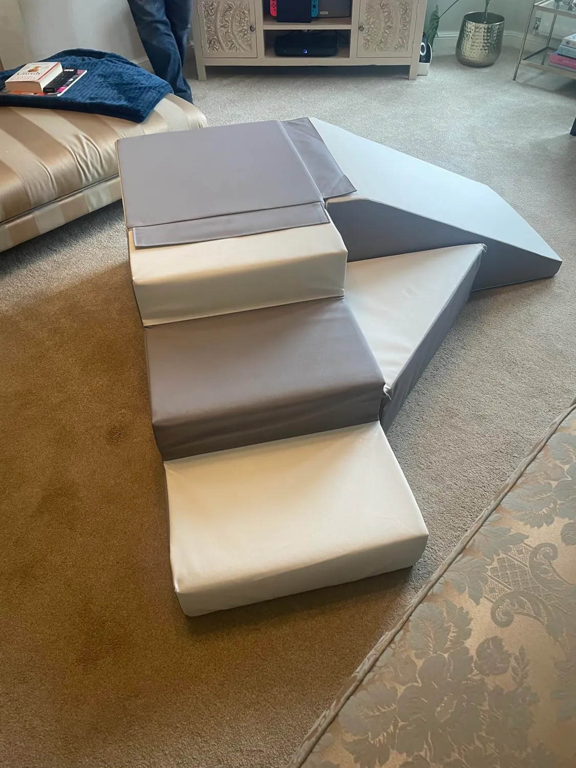 Velinda set 4 blocs mousse EPS PE blanc motricité