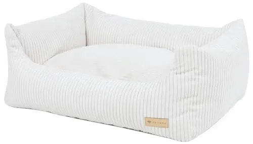 Velinda Lit Chien Velours Côtelé Crème Oreiller