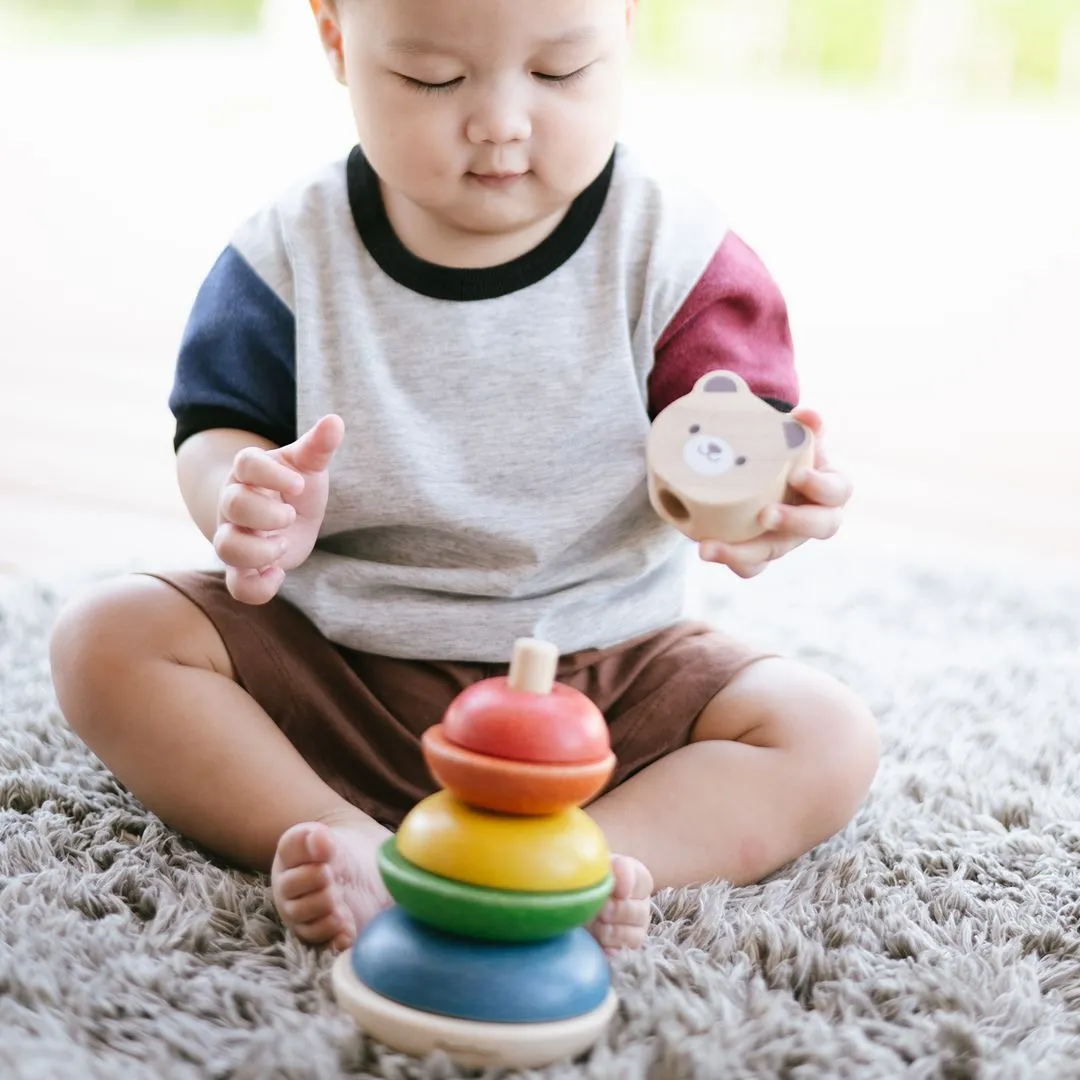 PlanToys Stacking Ring Bear anneaux dès 12 mois