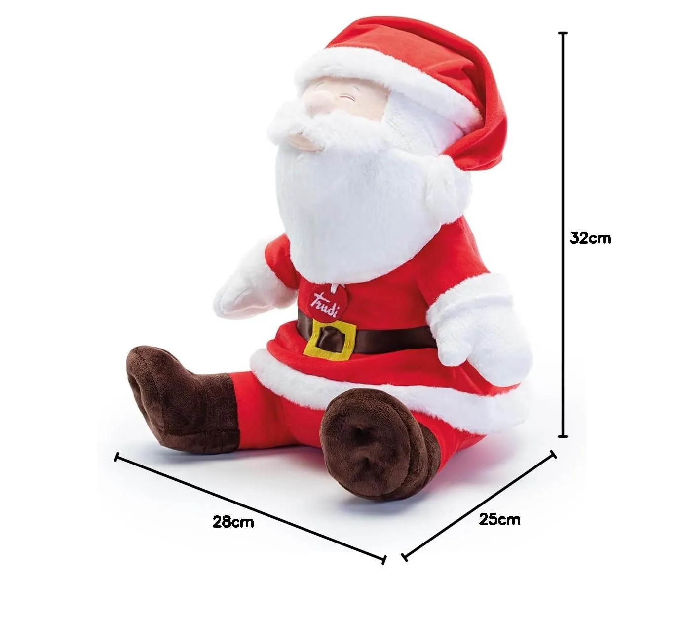 Trudi Christmas 29629 peluche Père Noël XL 28 cm