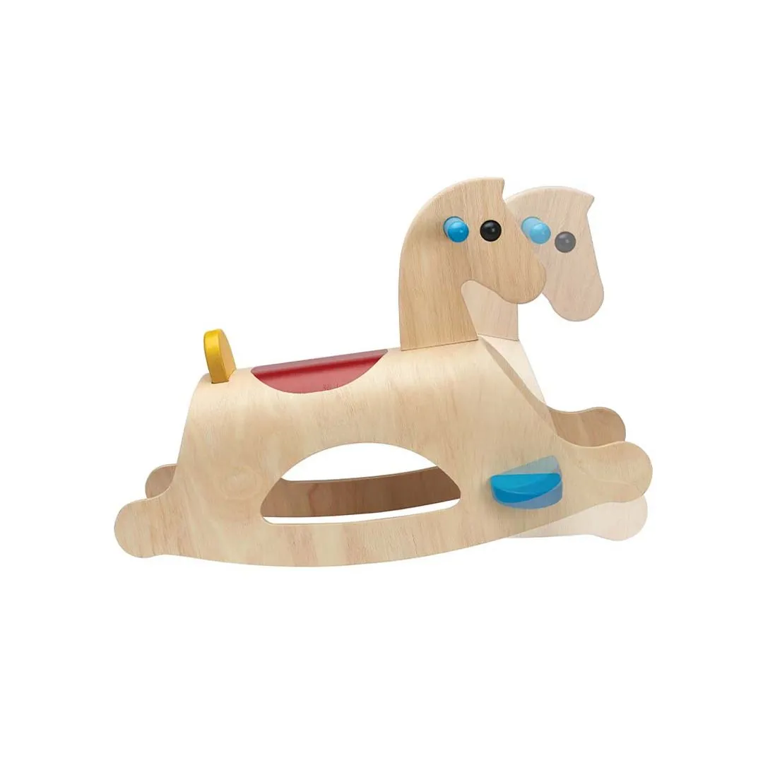 PlanToys Palomino cheval à bascule bois dès 2 ans