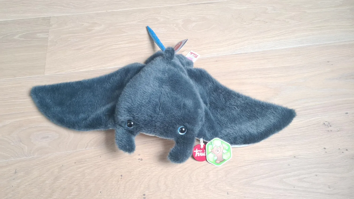 Trudi Sealife 26804 peluche calamar taille S 39 cm satiné