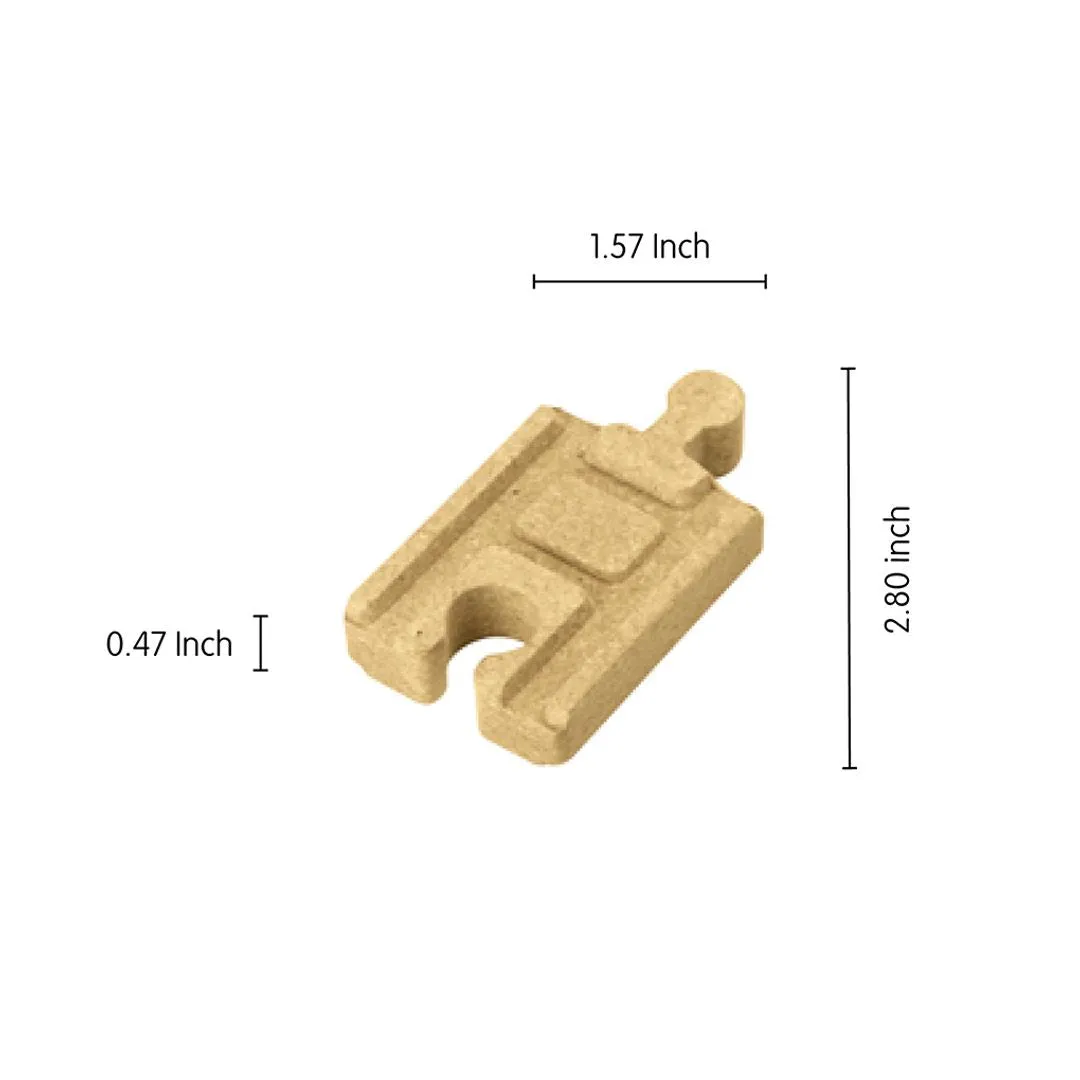PlanToys One-Lane Straight Track rails bois droits 20 pièces