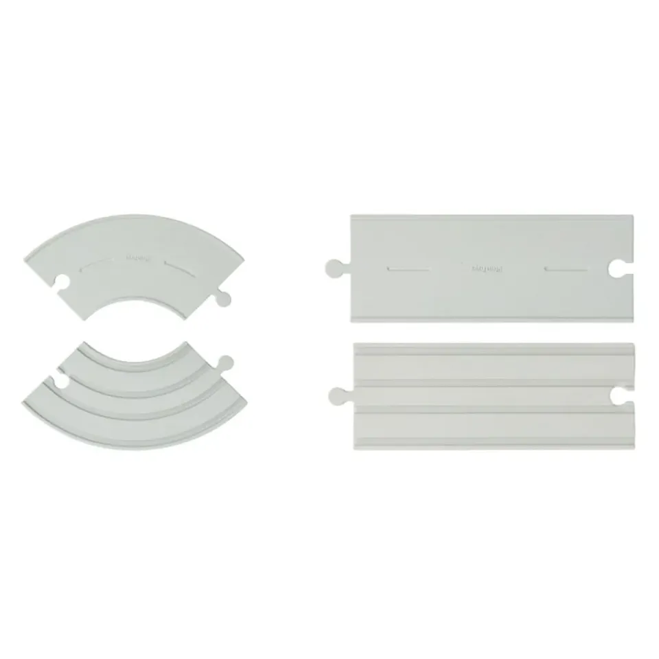 PlanToys Rubber Road Set C rails souples 6 pièces