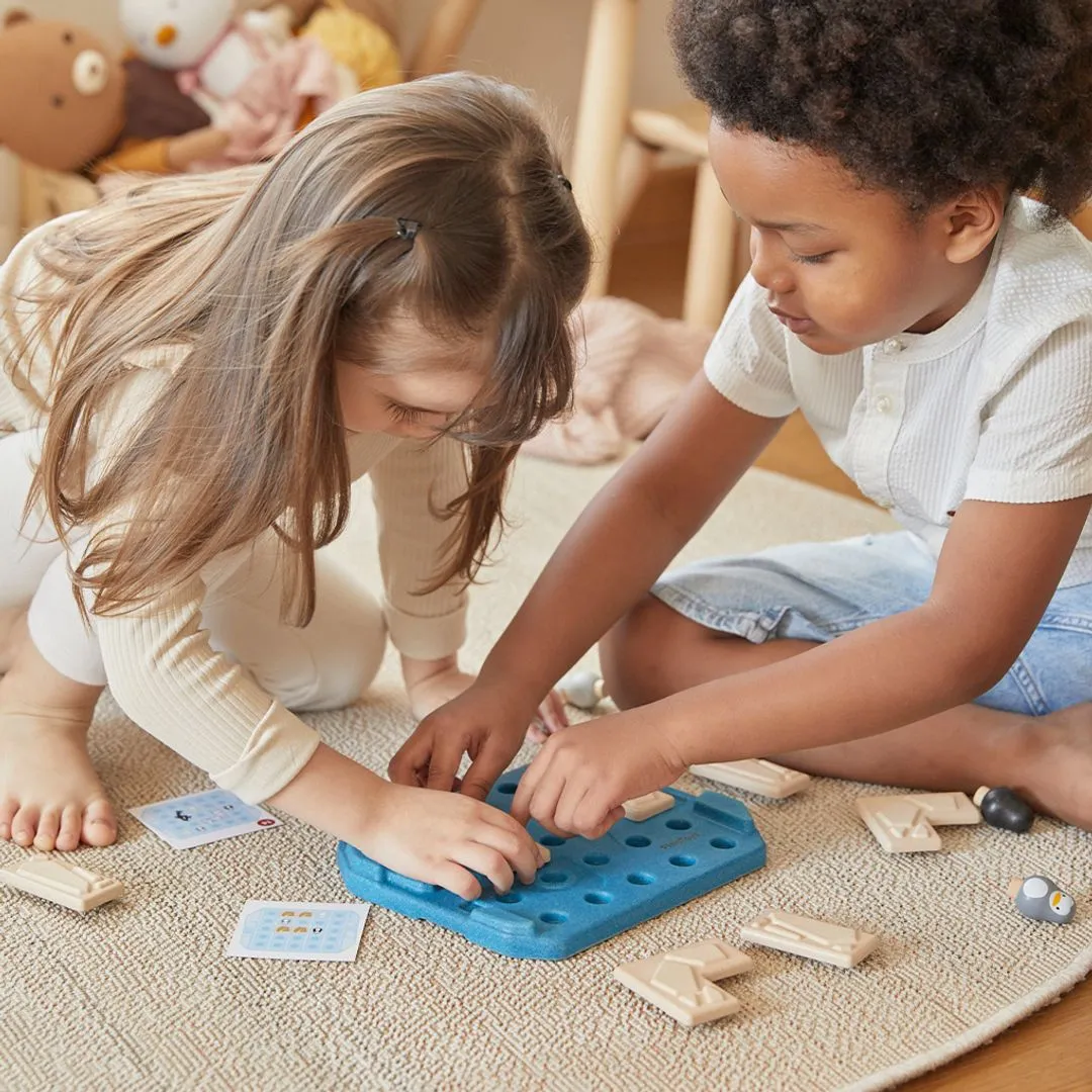 PlanToys Finding Penguin jeu de société logique dès 3 ans