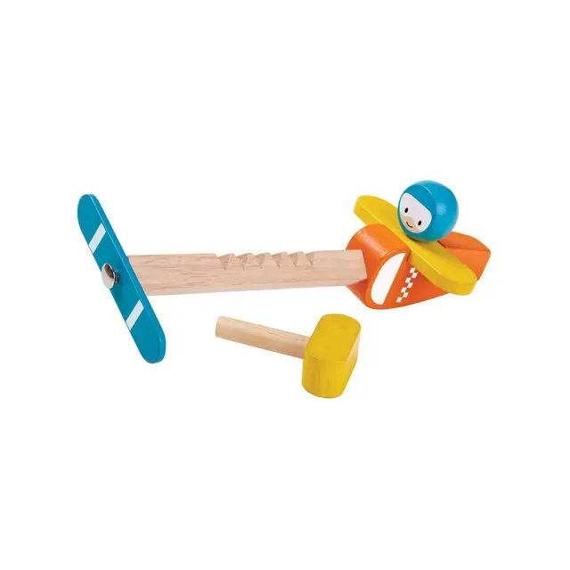 PlanToys Spin N Fly Airplane avion hélice bois