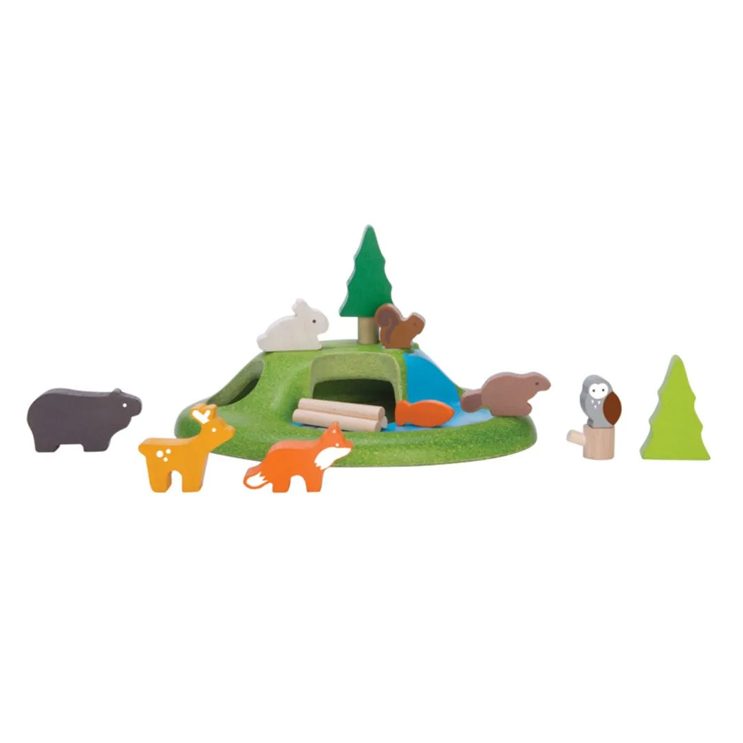 PlanToys Animal Set animaux forêt 17 pièces