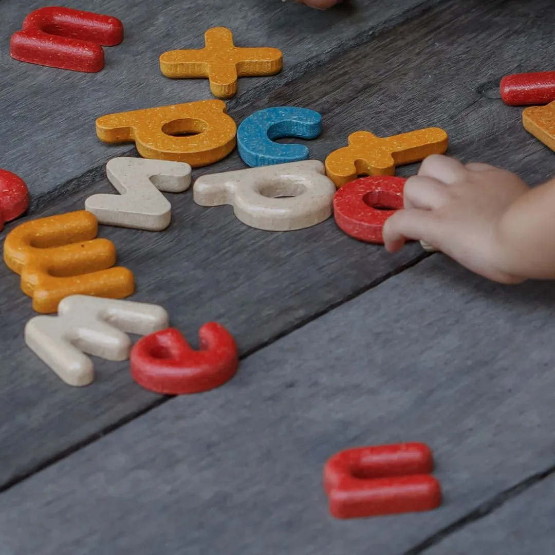 PlanToys Lower Case Alphabet lettres bois 31 pièces dès 2 ans