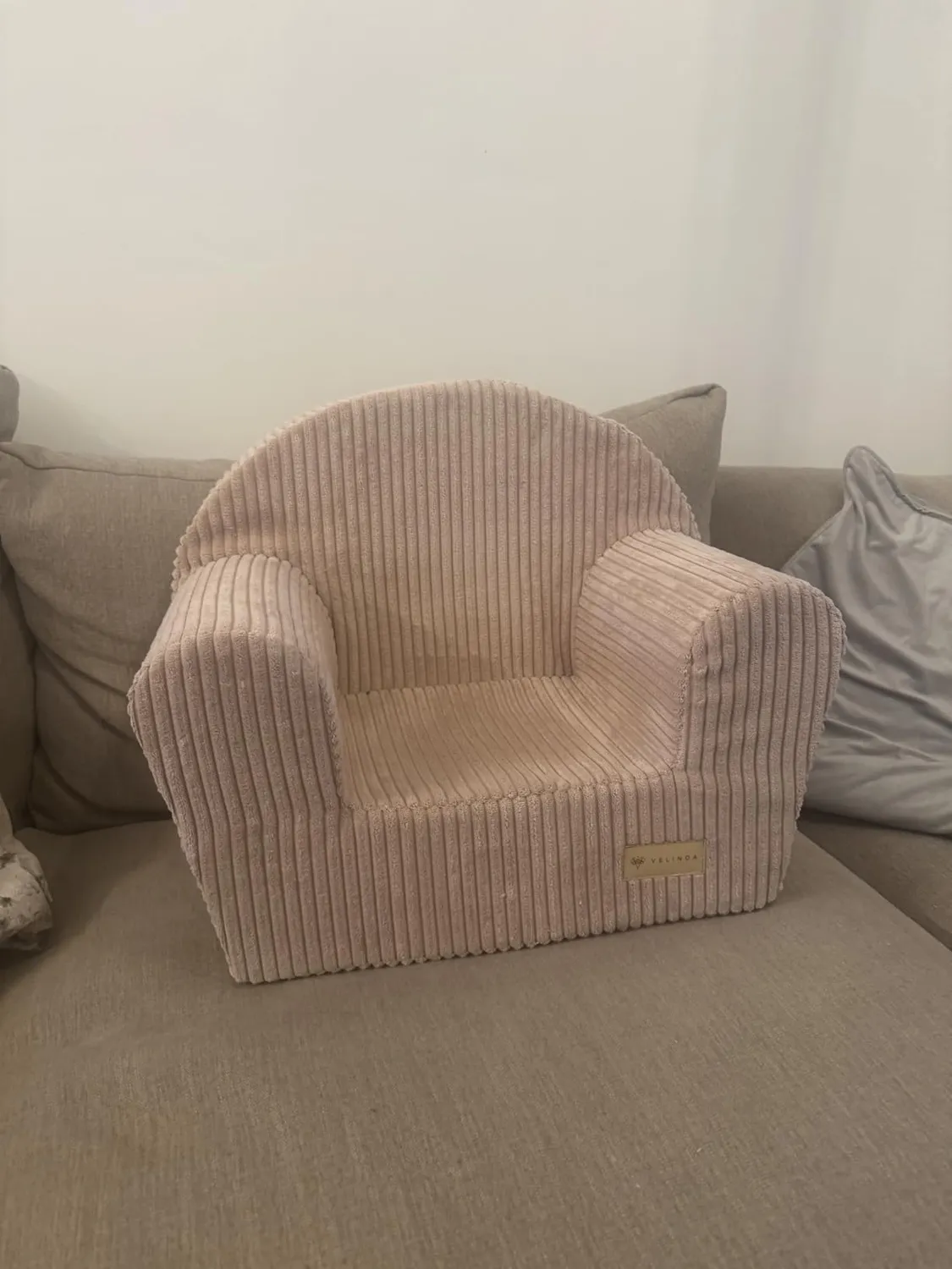 Velinda fauteuil piqué enfant housse lavable léger