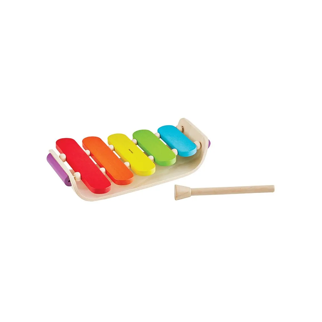 PlanToys Oval Xylophone xylophone bois 5 lames dès 12 mois