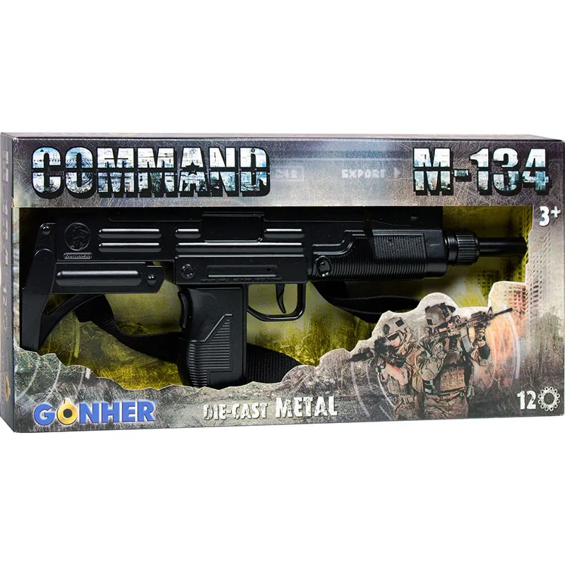 Gonher Command mitraillette jouet 12 coups métal