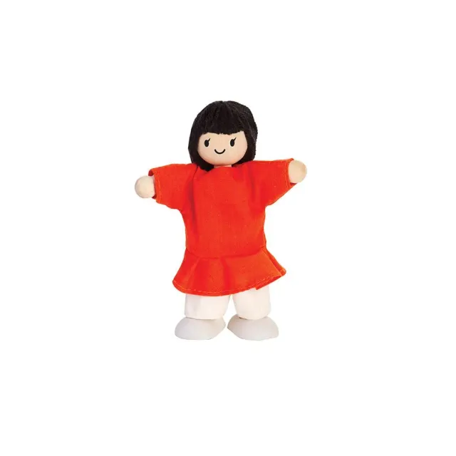 PlanToys figurine maison de poupée fille peau claire