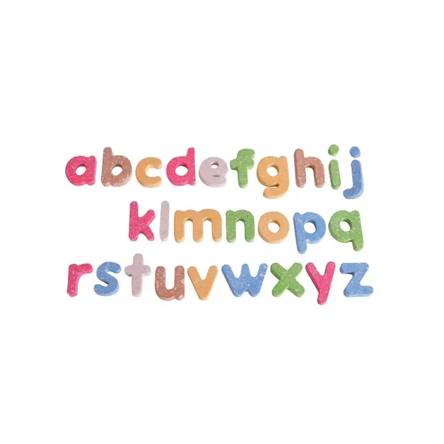 PlanToys Alphabet Minuscules lettres bois 26 pièces