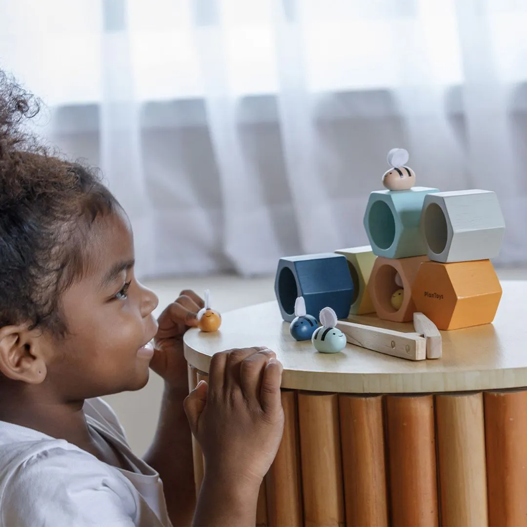 PlanToys Orchard Ruches abeilles jeu tri bois dès 3 ans