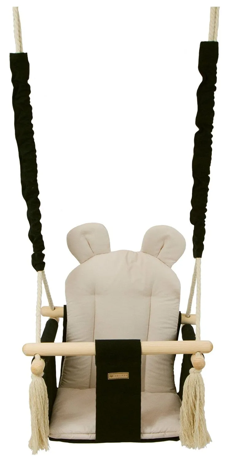 Velinda Confort balançoire enfant bois coton jardin maison