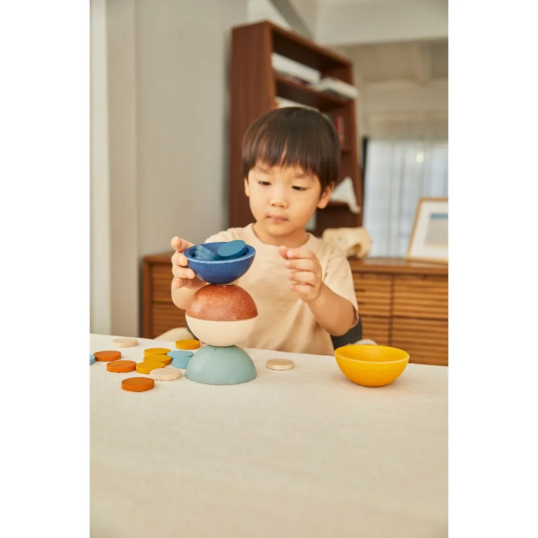 PlanToys Sort Count Cups Orchard jeu tri 18 mois