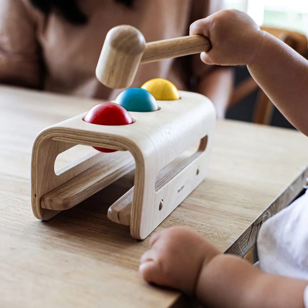 PlanToys Hammer Balls jeu marteau bois dès 12 mois