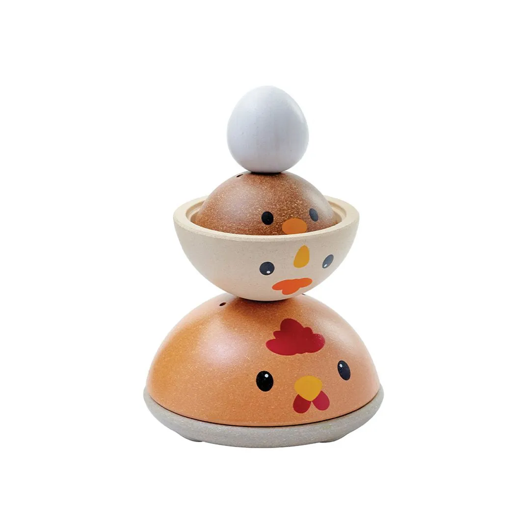 PlanToys Chicken Nesting jeu à empiler 12 mois