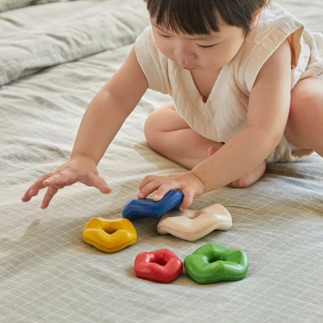 PlanToys Wave Stacker empilable vagues bébé bois