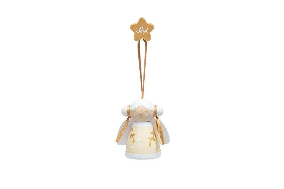 Trudi Ange Elle Blanc décoration sapin bois blanc