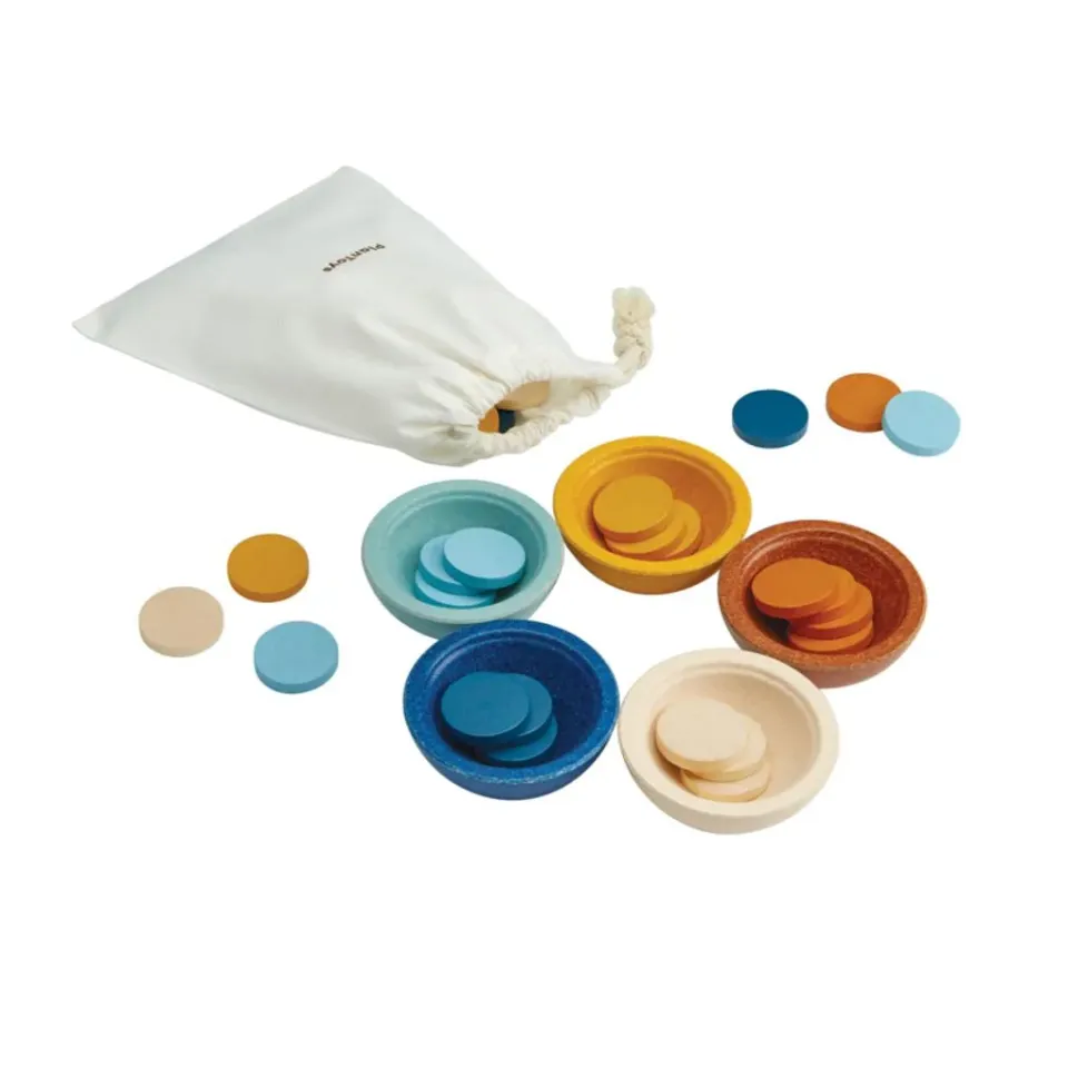 PlanToys Sort Count Cups Orchard jeu tri 18 mois