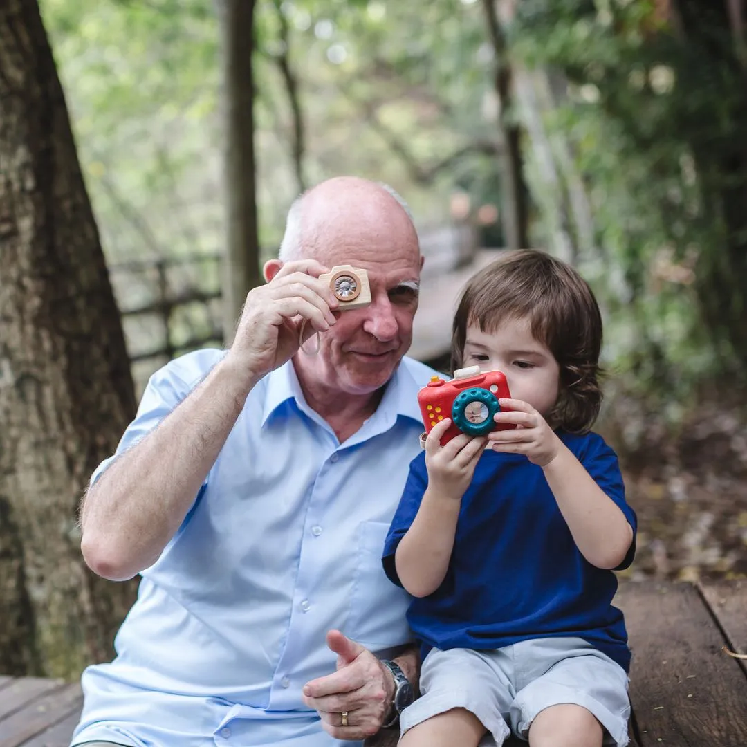 PlanToys Mini Camera appareil photo jouet bois 3 ans